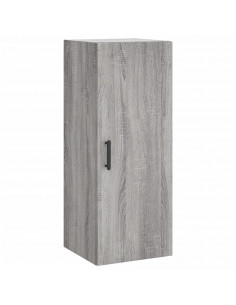 Credenza Grigio Sonoma 34,5x34x180 cm in Legno Multistrato 2