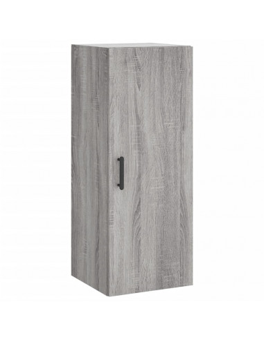 Credenza Grigio Sonoma 34,5x34x180 cm in Legno Multistrato