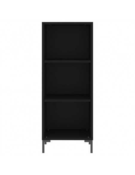 Credenza Nera 34,5x34x180 cm in Legno Multistrato