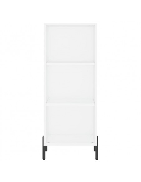 Credenza Bianca 34,5x34x180 cm in Legno Multistrato