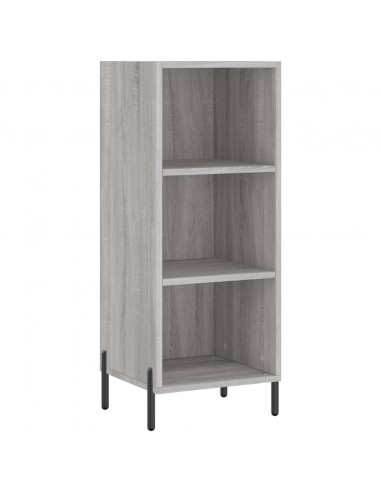 Credenza Grigio Sonoma 34,5x34x180 cm in Legno Multistrato