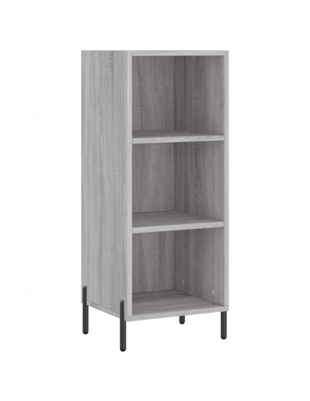 Credenza Grigio Sonoma 34,5x34x180 cm in Legno Multistrato