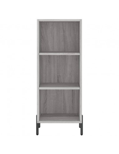 Credenza Grigio Sonoma 34,5x34x180 cm in Legno Multistrato