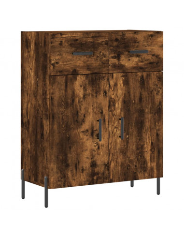Credenza Rovere Fumo  69,5x34x180 cm in Legno Multistrato