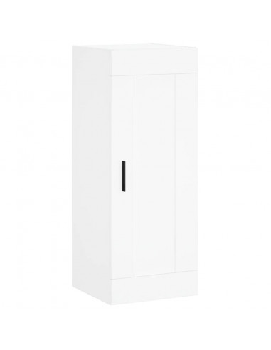 Credenza Bianca 34,5x34x180 cm in Legno Multistrato