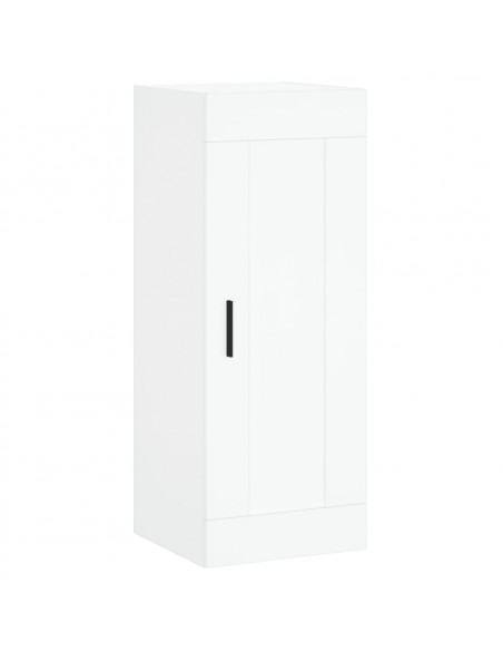Credenza Bianca 34,5x34x180 cm in Legno Multistrato