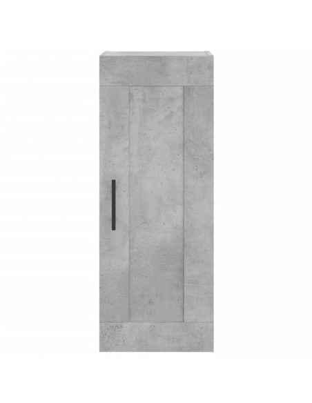 Credenza Grigio Cemento 34,5x34x180 cm in Legno Multistrato
