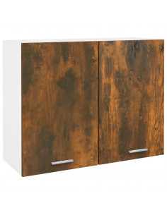 Mobile Pensile Rovere Fumo 80x31x60 cm in Legno Multistrato 2