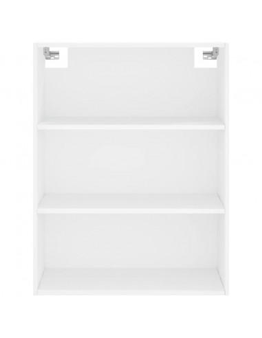 Credenza Bianca 69,5x32,5x180 cm Legno Multistrato