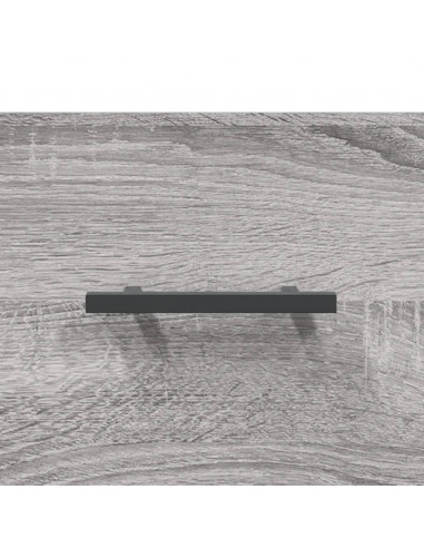 Credenza Grigio Sonoma 69,5x34x180 cm in Legno Multistrato