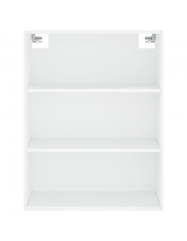 Credenza Bianca 69,5x32,5x180 cm Legno Multistrato