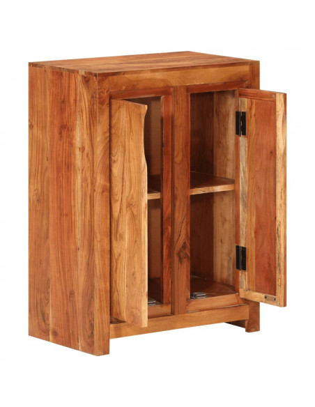 Credenza 55x33x75 cm in Legno Massello di Acacia