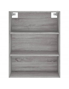 Credenza Grigio Sonoma 69,5x32,5x180 cm Legno Multistrato 2