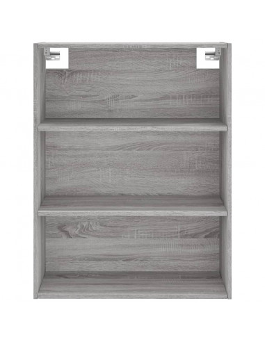 Credenza Grigio Sonoma 69,5x32,5x180 cm Legno Multistrato