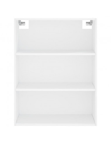 Credenza Bianca 69,5x32,5x180 cm Legno Multistrato