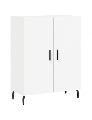 Credenza Bianca 69,5x34x180 cm in Legno Multistrato