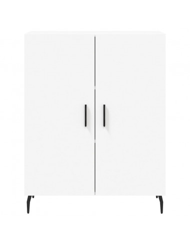 Credenza Bianca 69,5x34x180 cm in Legno Multistrato