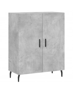 Credenza Grigio Cemento 69,5x34x180 cm in Legno Multistrato 2