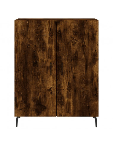 Credenza Rovere Fumo  69,5x34x180 cm in Legno Multistrato