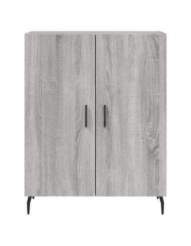 Credenza Grigio Sonoma 69,5x34x180 cm in Legno Multistrato