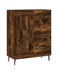 Credenza Rovere Fumo  69,5x34x180 cm in Legno Multistrato 2