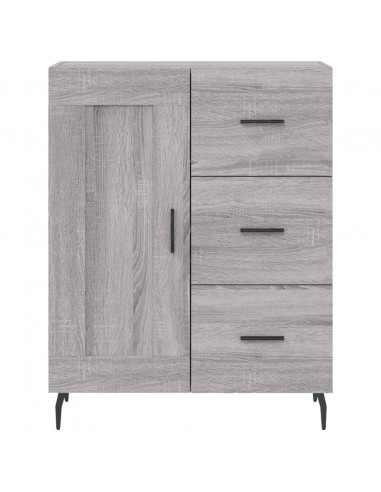 Credenza Grigio Sonoma 69,5x34x180 cm in Legno Multistrato