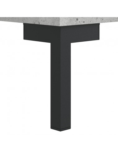 Credenza Grigio Cemento 69,5x34x180 cm in Legno Multistrato