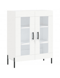 Credenza Bianca 69,5x34x180 cm in Legno Multistrato 2