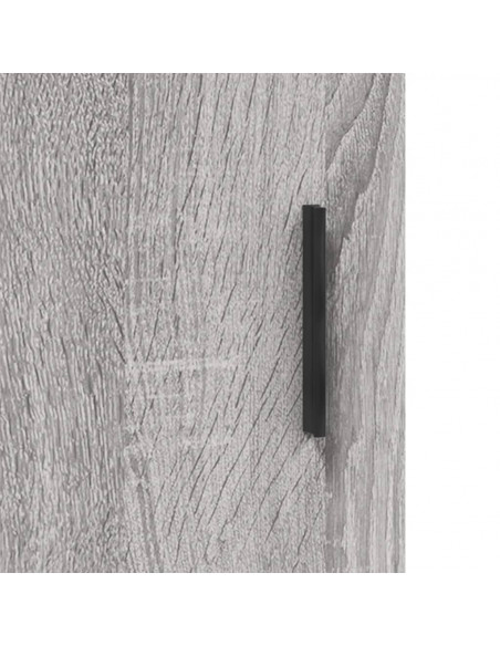 Credenza Grigio Sonoma 69,5x34x180 cm in Legno Multistrato