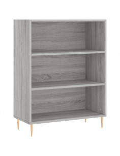 Credenza Grigio Sonoma 69,5x34x180 cm in Legno Multistrato 2