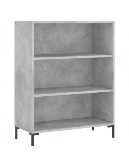 Credenza Grigio Cemento 69,5x34x180 cm in Legno Multistrato