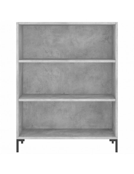 Credenza Grigio Cemento 69,5x34x180 cm in Legno Multistrato