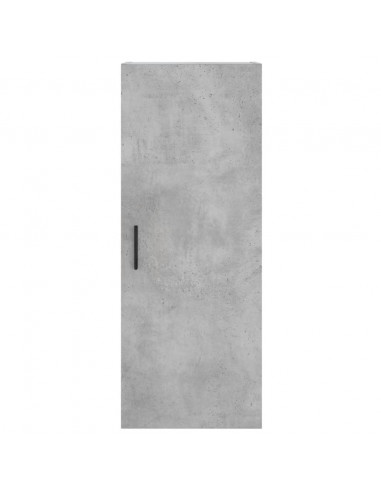 Credenza Grigio Cemento 34,5x34x180 cm in Legno Multistrato