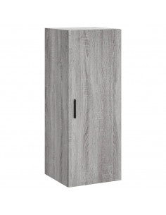 Credenza Grigio Sonoma 34,5x34x180 cm in Legno Multistrato 2