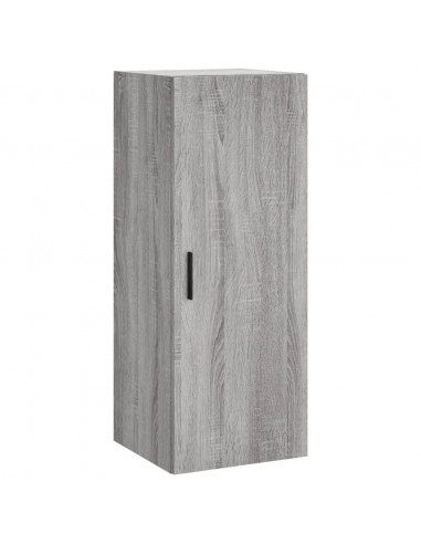 Credenza Grigio Sonoma 34,5x34x180 cm in Legno Multistrato