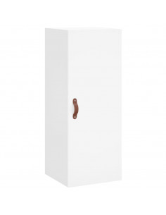 Credenza Bianca 34,5x34x180 cm in Legno Multistrato 2