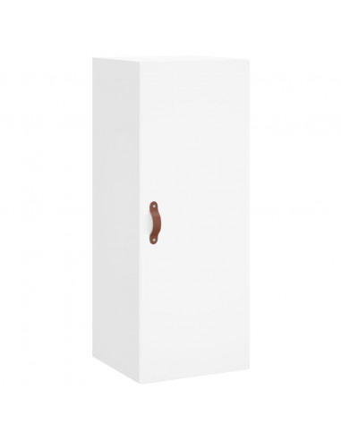 Credenza Bianca 34,5x34x180 cm in Legno Multistrato