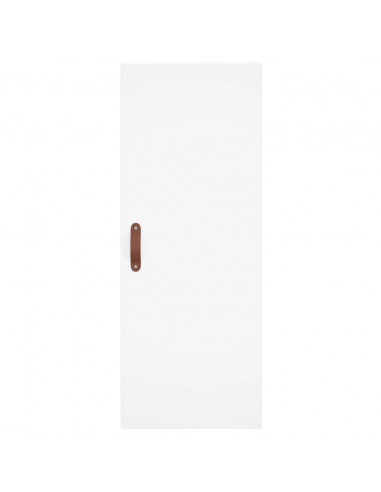 Credenza Bianca 34,5x34x180 cm in Legno Multistrato