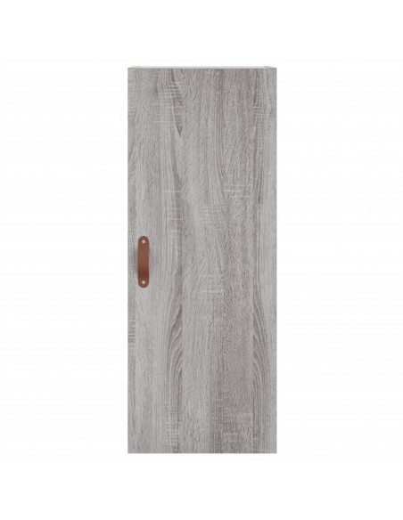 Credenza Grigio Sonoma 34,5x34x180 cm in Legno Multistrato