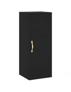 Credenza Nera 34,5x34x180 cm in Legno Multistrato 2