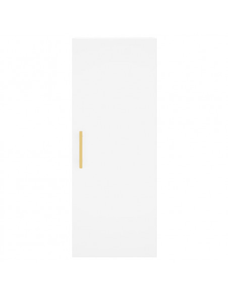 Credenza Bianca 34,5x34x180 cm in Legno Multistrato