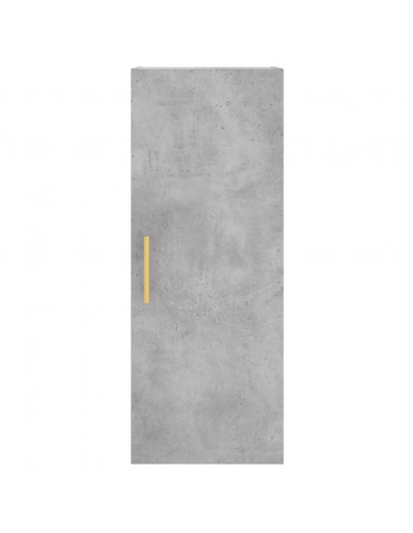 Credenza Grigio Cemento 34,5x34x180 cm in Legno Multistrato