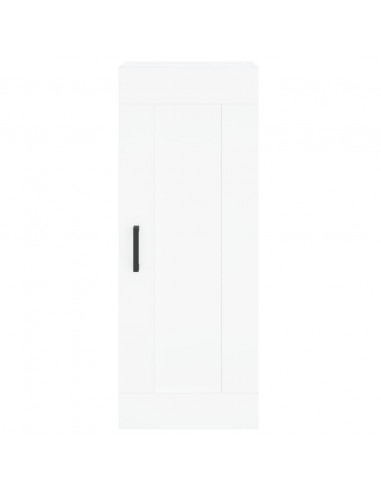 Credenza Bianca 34,5x34x180 cm in Legno Multistrato