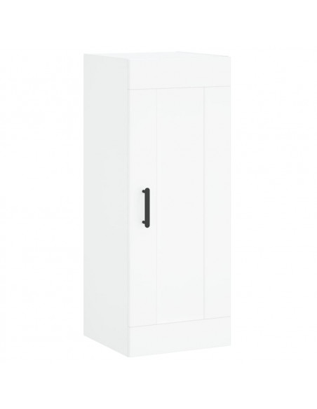 Credenza Bianca 34,5x34x180 cm in Legno Multistrato
