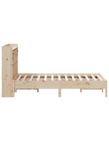 Letto Libreria senza Materasso 150x200 cm in Legno di Pino