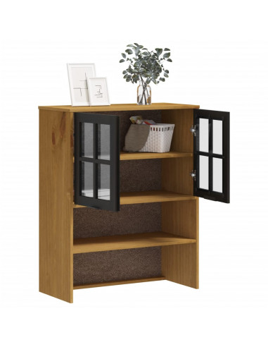 Scaffale per Credenza Anta in Vetro FLAM Legno Massello di Pino