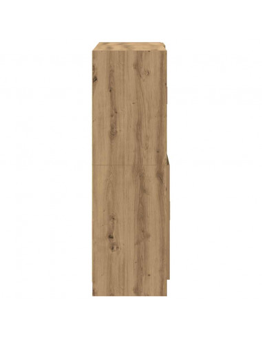 Set di Mobili da Cucina 2 pz Rovere Marrone in Truciolato