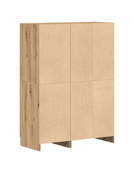 Set di Mobili da Cucina 2 pz Rovere Marrone in Truciolato