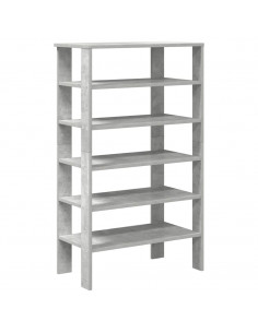 Scarpiera Grigio Cemento 61x32x105 cm in Truciolato 2