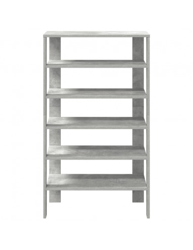 Scarpiera Grigio Cemento 61x32x105 cm in Truciolato